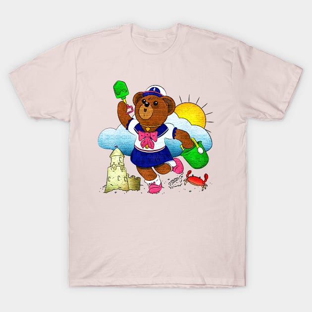 Beach Bear T-Shirt by JPenfieldDesigns